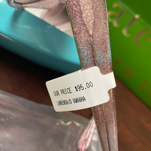 NWT Kate Spade Sunglasses with case Pink Glitter - Picture 4 of 5